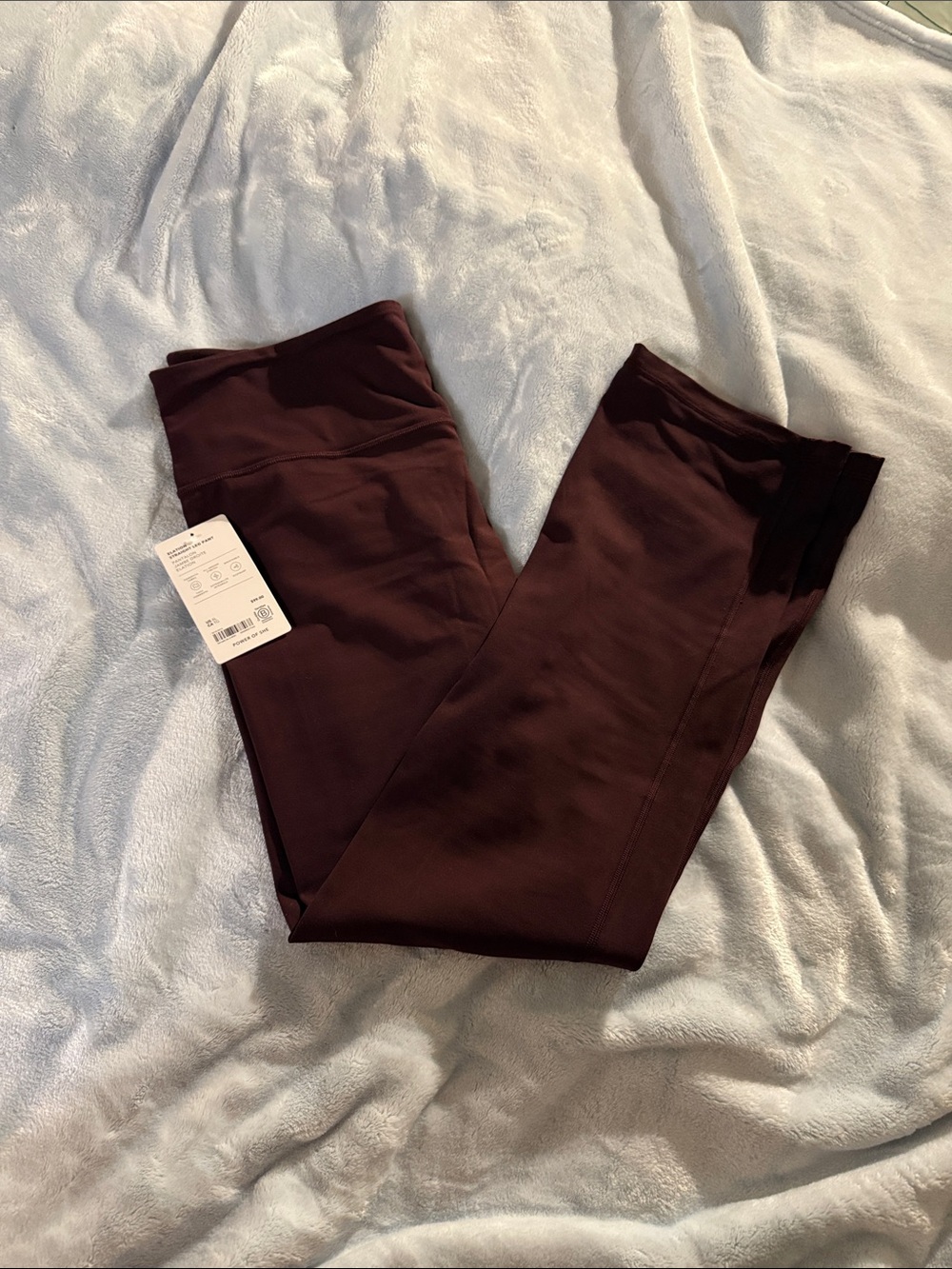 Athleta Straight-Leg Leggings in Deep Burgundy